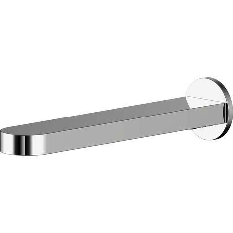 Balterley Enville Modern Round Wall Mounted Bath Spout with Smooth Water Flow Design - Polished Chrome Finish