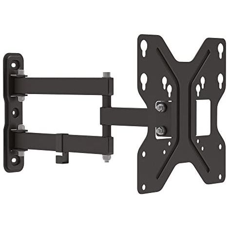 TV-Wandhalterung DIGITUS für Bildschirme bis ca. 42" Diagonale, schwenkbar 180°, bis 30 kg, neigbar +/- 15°, schwarz (1/2)