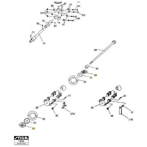 CUSCINETTO ORIGINALE STIGA - 1319-1628-01