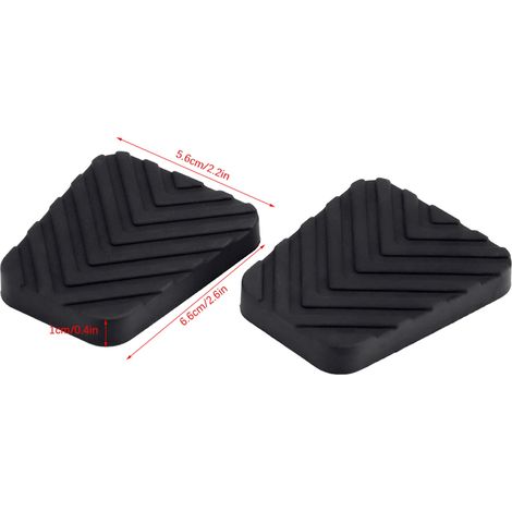 Jeu de 2 patins caoutchouc pédales frein embrayage auto pour Hyundai Accent Tucson Tiburon 3282536000 (1/5)