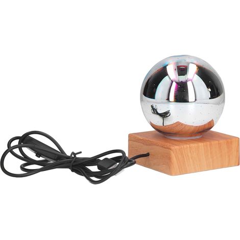 Lampe de Table LED, Nuit Boule Verre 3D, éclairage coloré avec (1/5)