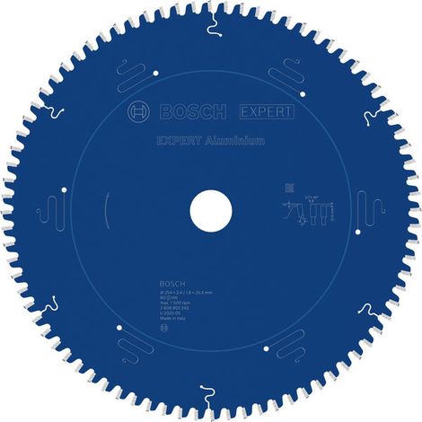 Bosch Aluminium Circular Saw Blade 254 x 2.4/1.8 x 25.4 mm T80 2608902243