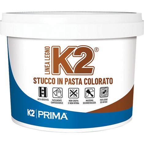 STUCCO IN PASTA COLORATO 'K2' Kg 0,5 Rovere  - K2