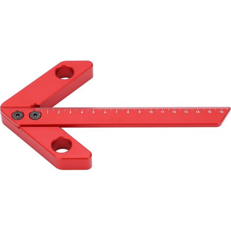 Outil de mesure de centre, jauge à ligne carrée 45/90°, détecteur de centre pour le travail du bois YX-2 (1/5)