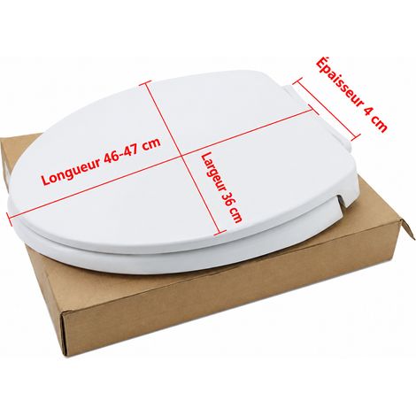 Abattant WC compatible 866 867 870 874 886 904 en plastique PP pour cuvette toilette moderne, 500 g – Livraison gratuite