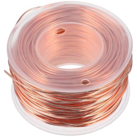Fil de cuivre pour loisirs créatifs, jardinage, électroculture, plantes (40 m) (1/4)