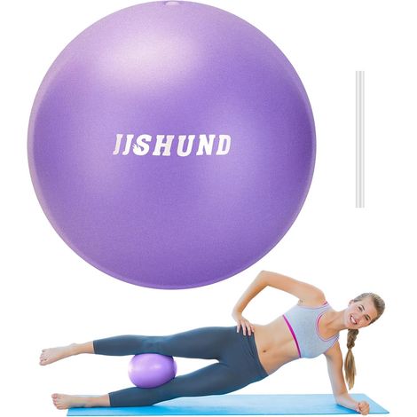 Gymnastics Pilates Ball, 25 cm Small Soft Yoga Ball Fitness Non Slip Ball Gym Ball for Home Gym Pilates Yoga Balance Sport Fitness (1/5)