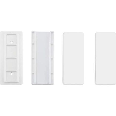 Fixation murale autocollante pour support de carte d'alimentation Support et fixation pour carport 2 ensembles --Lefou (blanche) (1/5)