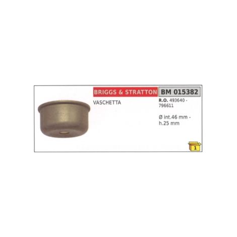 BRIGGS & STRATTON bandeja interior Ø 46,0 mm altura 25 mm 493640 - 796611