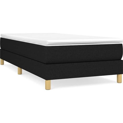 Maison Exclusive - Boxspringbettgestell Schwarz 90x200 cm Stoff (1/5)