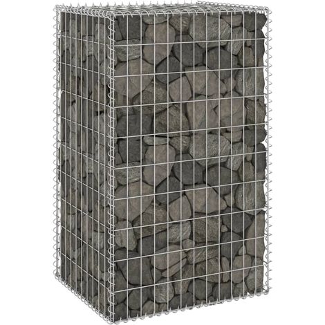 Mur en gabion avec couvercles Acier galvanisé 60x50x100 (1/5)