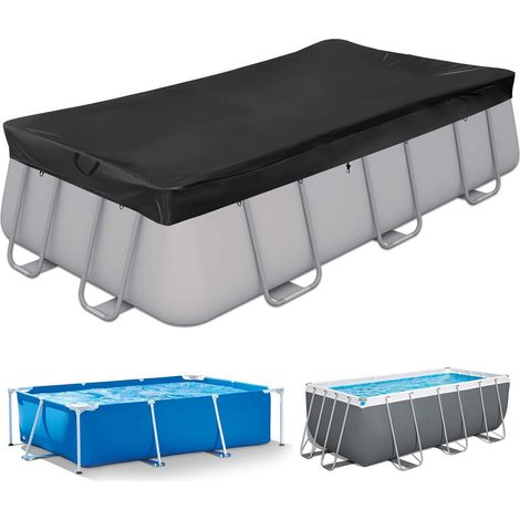 Bâche de Piscine Rectangulaire pour Piscine de 400-200 cm Bâche de Piscine 405x205 cm Résistant aux Déchirures Bâche de Protection pour Piscines (1/5)