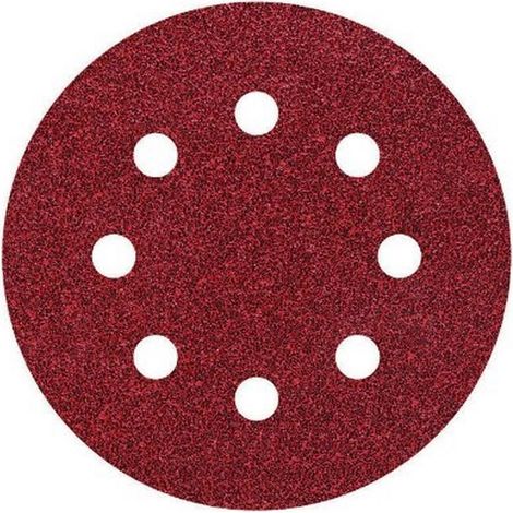 Lija disco adherente madera metal gr 40 5 uds Ø 115 8 agujer (1/2)