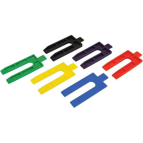 Faithfull Plastic Packing Wedges Assorted Thicknesses 100-Pack (1/3)