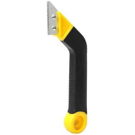 Pair - Grattoir pour enlever les joints, dissolvant pour joints inclinés, grattoir pour coulis de carrelage, dissolvant de colle pour espace au sol, joli couteau à rainurer (jaune) (1/5)