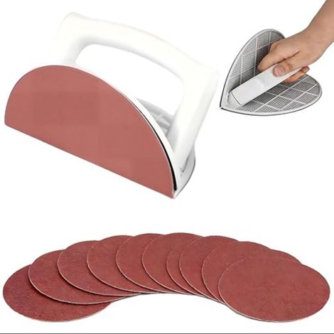 Ponceuse d'Angle pour Cloison Sèche Cale a Poncer Papier Abrasif Remplaçables Semi-Circulaire Multifonctionnelle (1/5)