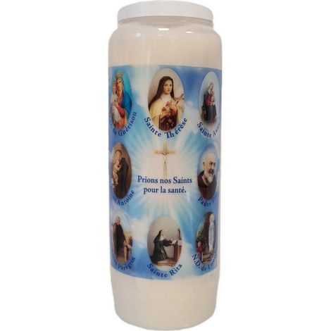 Bougie neuvaine de protection et santé