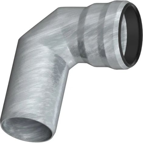 ACO Curva a gomito GM-X DN50x90Gradix1,5/ manicotto normale E30010050, 0174.12.31