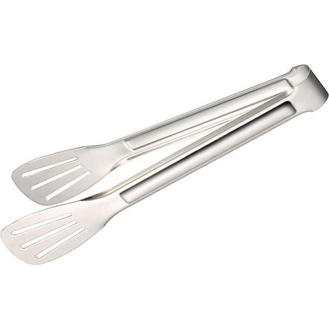 Kitchen tongs, stainless steel grill tongs, cooking tongs, stainless steel cooking tongs and tongs with plastic-coated handle (1/5)