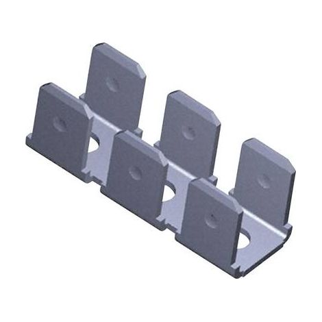 Languette 6.3 x 0.8 mm TE Connectivity 41482 à souder sur circuits imprimés 180 ° non isolé métal 1 pc(s) C76579 (1/2)
