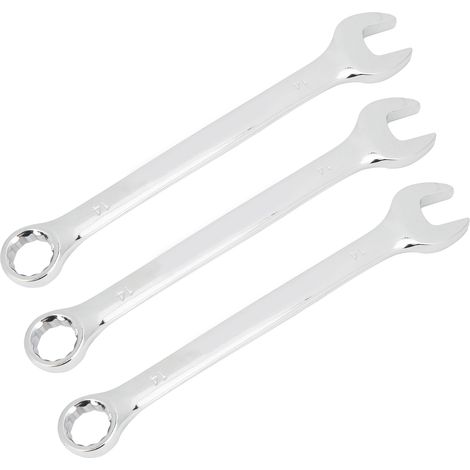 10 pièces Clé à Douille Double Extrémité 0.6 Pouce avec Embrayage à Cliquet et Anneau Déporté, Acier Chrome-Vanadium pour Réparation