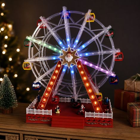 Ad Trend Giostra Natale con 100 Led 57 x 25 Cm H 64 Cm Rosso (1/4)