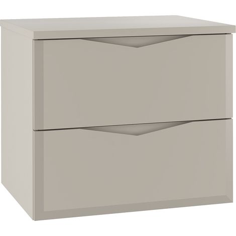 Meuble sous-vasque 60cm plan de toilette Ellie Cachemire