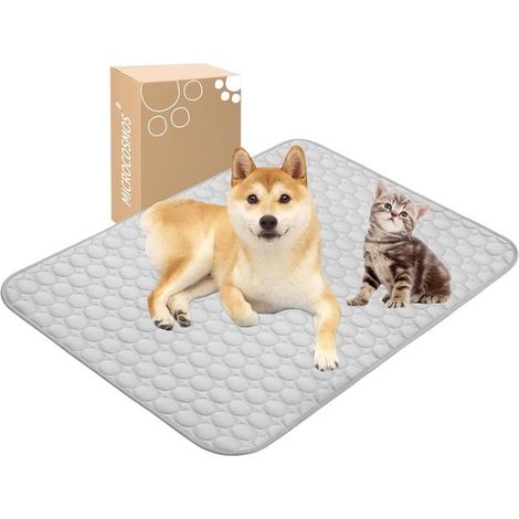 Alfombrilla refrescante dormir mascotas verano: material seguro, fácil transportar limpiar, Mantiene frescura. 40 x 30 cm (apta hasta 3 kg) (1/5)