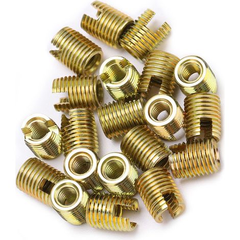 20 inserts de vis autotaraudeuses en acier au carbone galvanisé (Type 302) (1/5)
