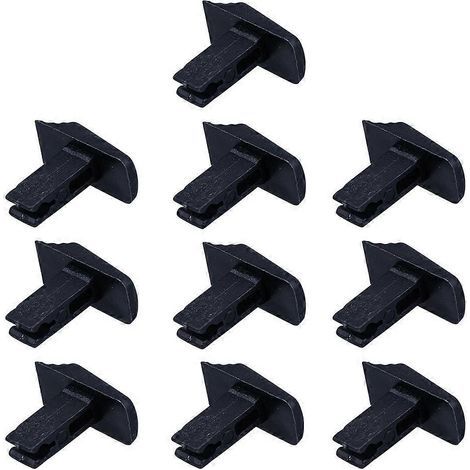 Set mit 10 universellen Ersatzteilen für Teleskopleitern: Teleskopschalter (schwarz) – 3,40 x 3,00 x 1,50 cm – Schwarz (1/4)