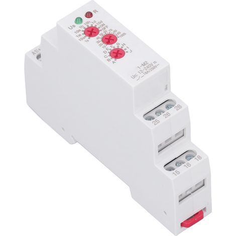 Relais temporisateur multifonction inverseur montage rail DIN minuterie retard AC DC 12-240V ATMT1 M2 boîtier PC (1/5)