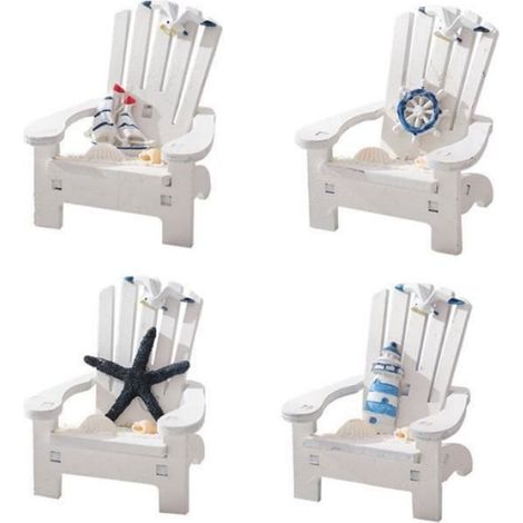 Objet Décoratif - En Bois - Forme De Chaise - Pour Intérieur - Sur Bureau Ou Étagère - Pour Collectionneurs - 1 Pièce
