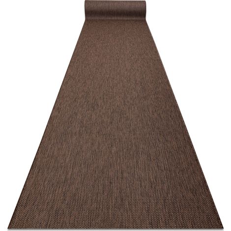 Läufer SISAL SION Melange flach gewebt braun 100cm brown 100x250 cm