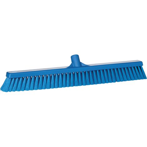Vikan, Balai, largeur 610 mm, souple, lot de 10, bleu