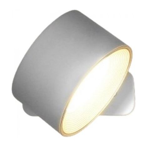 Applique murale LED d'intérieur sans fil, alimentée par piles (1 pièce), commande tactile, 3 niveaux de luminosité, rotation à 360°, idéale pour le salon, la chambre, les escaliers, le couloir, blanch (1/5)