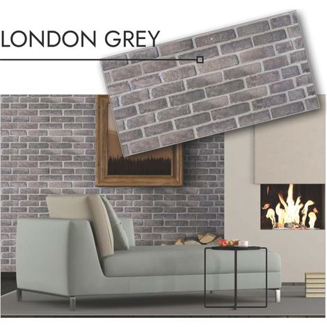 LASTRA DECORATIVA SERIGRAFATA cm. 50x100 - Effetto London Grey 15.00 pz (1/2)