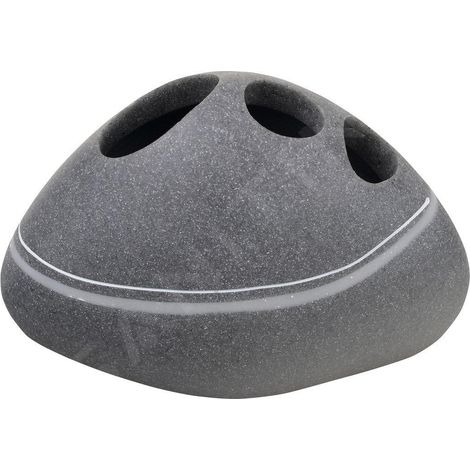 Sapho Ridder Little Rock - Verre pour brosse à dents, à poser, gris 22190207 (1/3)