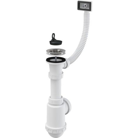Alcadrain Siphons - Geruchsverschluss, mit flexiblem Überlauf, Kunststoff A444-DN50/40 (1/3)
