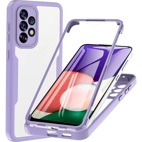 Handyhülle 360Grad Stoßfest 5G Rundumschutz Samsung A53 A53 Violett (1/5)