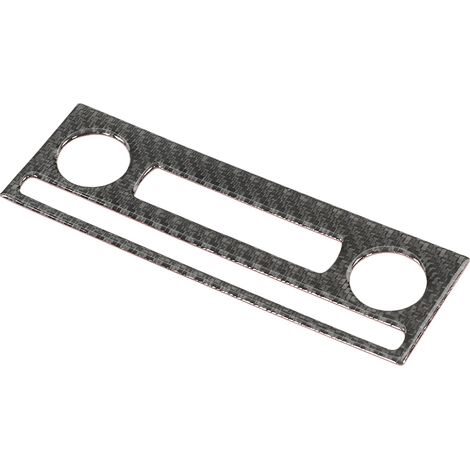 Garniture autocollante de panneau de console de climatisation de tableau de bord en fibre de carbone résistante aux UV pour Corvette C6 2005-2013 (1/5)