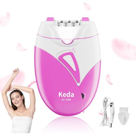 Epilateur, épilateur pour femmes, 2 vitesses d'épilation du visage, épilateur pour femmes, épilateur pour le visage - rasoir pour femmes Visage Jambes Maillot Bras Jambes (1/5)