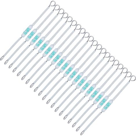 20 fusibles thermiques en céramique RF 250 V 10 A à coupure thermique pour appareils électroménagers (90 mm / 3,5 pouces, 165 °C) (1/5)