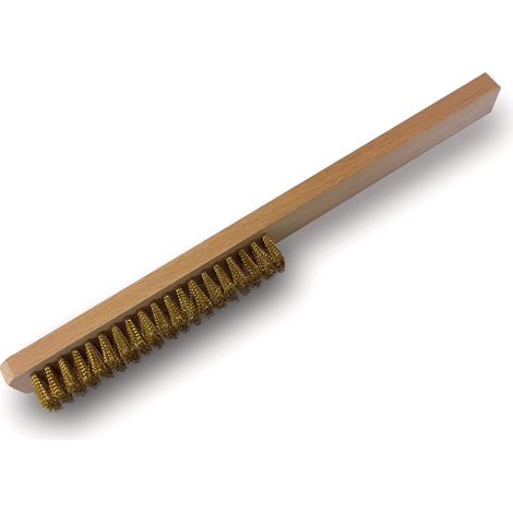 Brosse fine de bijoutier Nettoyage et brossage des bijoux, argenterie et objets d'art fragiles - Quantité x 1 - Fil laiton