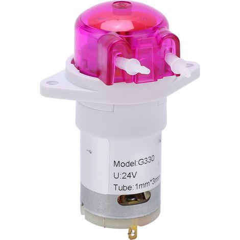 Pompe péristaltique DC24V doseuse liquide petit débit, haute efficacité pour expérience analyse biochimique, 1x3mm/0.04x0.12in, 12ml/min (1/5)
