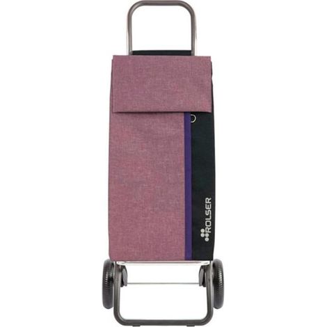 ROLSER carro kangaroo 2+2 malva , Carro de compra KANGAROO 2+2 de aluminio 4 ruedas en color malva, un carro ligero, resistente y de gran capacidad diseñado para facilitar el trans