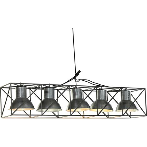 Metalldecke 115x24x24 Multision grau Metallmaterial Multikolor -Farbfamiliendecke und Wandleuchten Details (1/5)