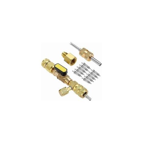 Extracción/Instalación Noyau de Valve HVAC - Vanne de Dconnexion en Laiton SAE 1/4 y 5/16 (R22 R410A) - Crezuo