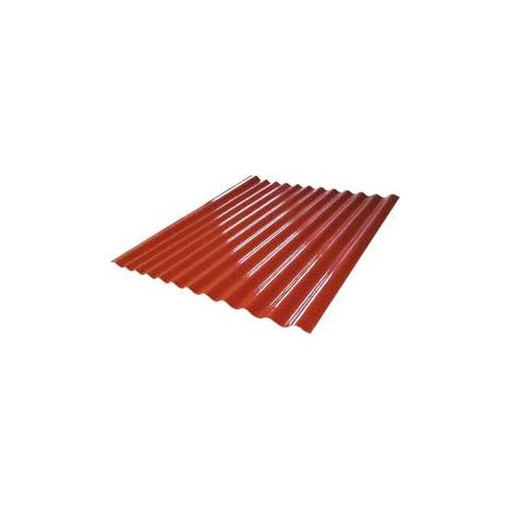 Dalles hayées en fibre de verre 120x210 cm rouge ou vert pour les couvertures externes ondulines red (1/2)