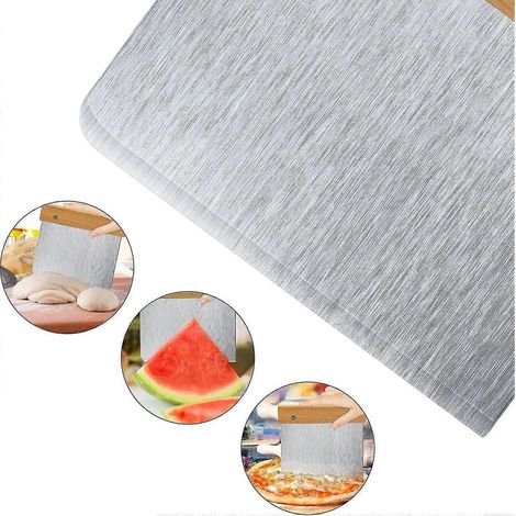 Racloir à pâte, diviseur de pâte en acier inoxydable, coupe-pâte, coupe-pain, coupe-pâte à gâteaux et pizzas, coupe-pâte en acier inoxydable (1/5)