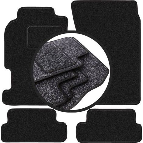 Tapis De Voiture - Polypropylène - Pour Honda Prelude V Coupé (1996-2001) - Anthracite - Jeu Complet (1/5)